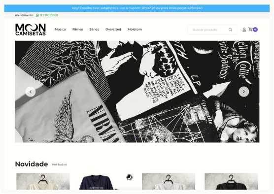 Loja Moon Camisetas